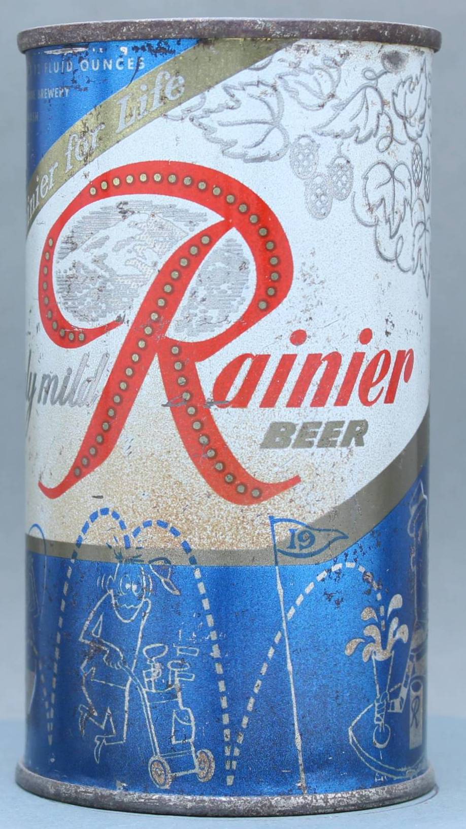 Rainier Beer Flat Top Can