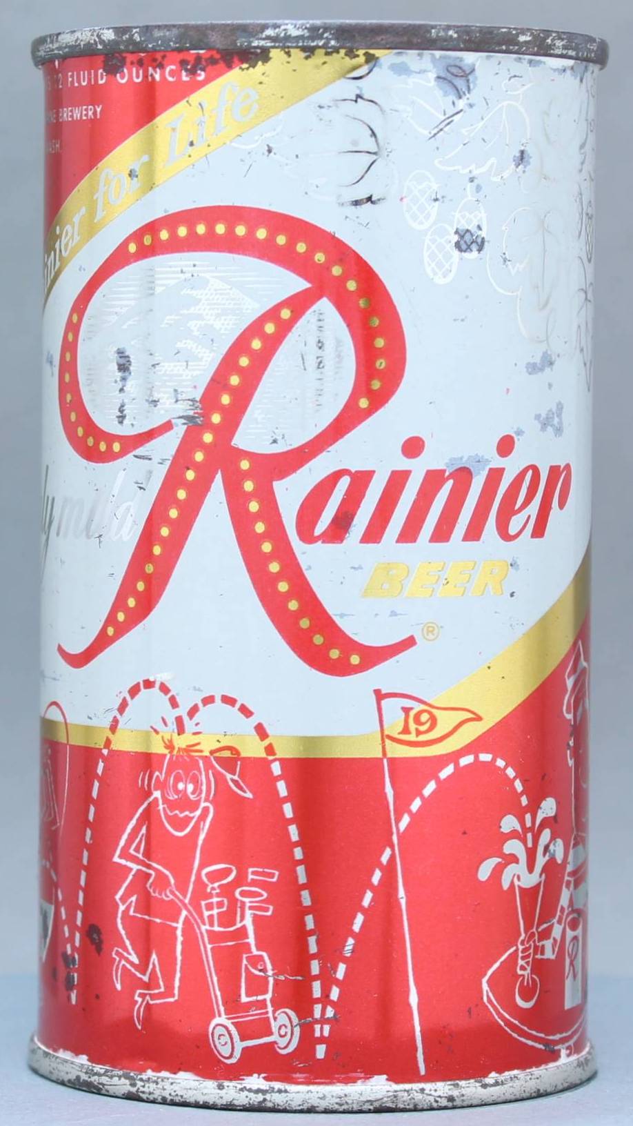Rainier Beer Flat Top Can