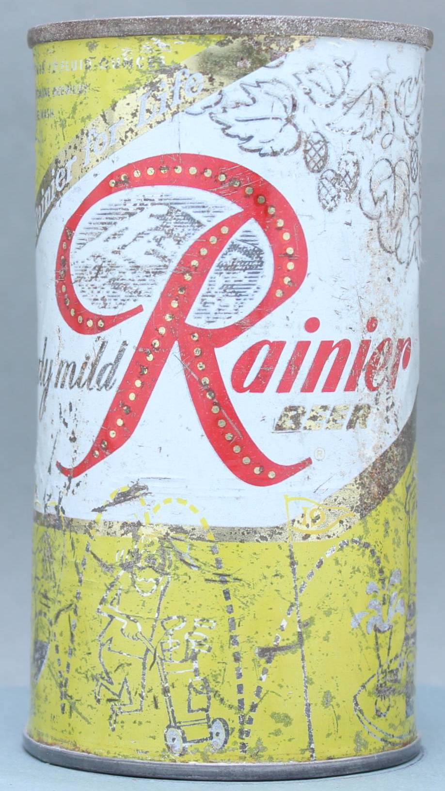 Rainier Beer Flat Top Can