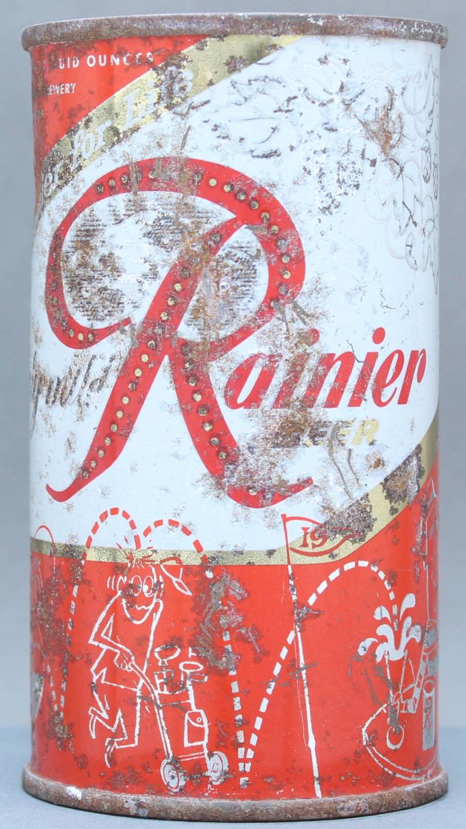 Rainier Beer Flat Top Can