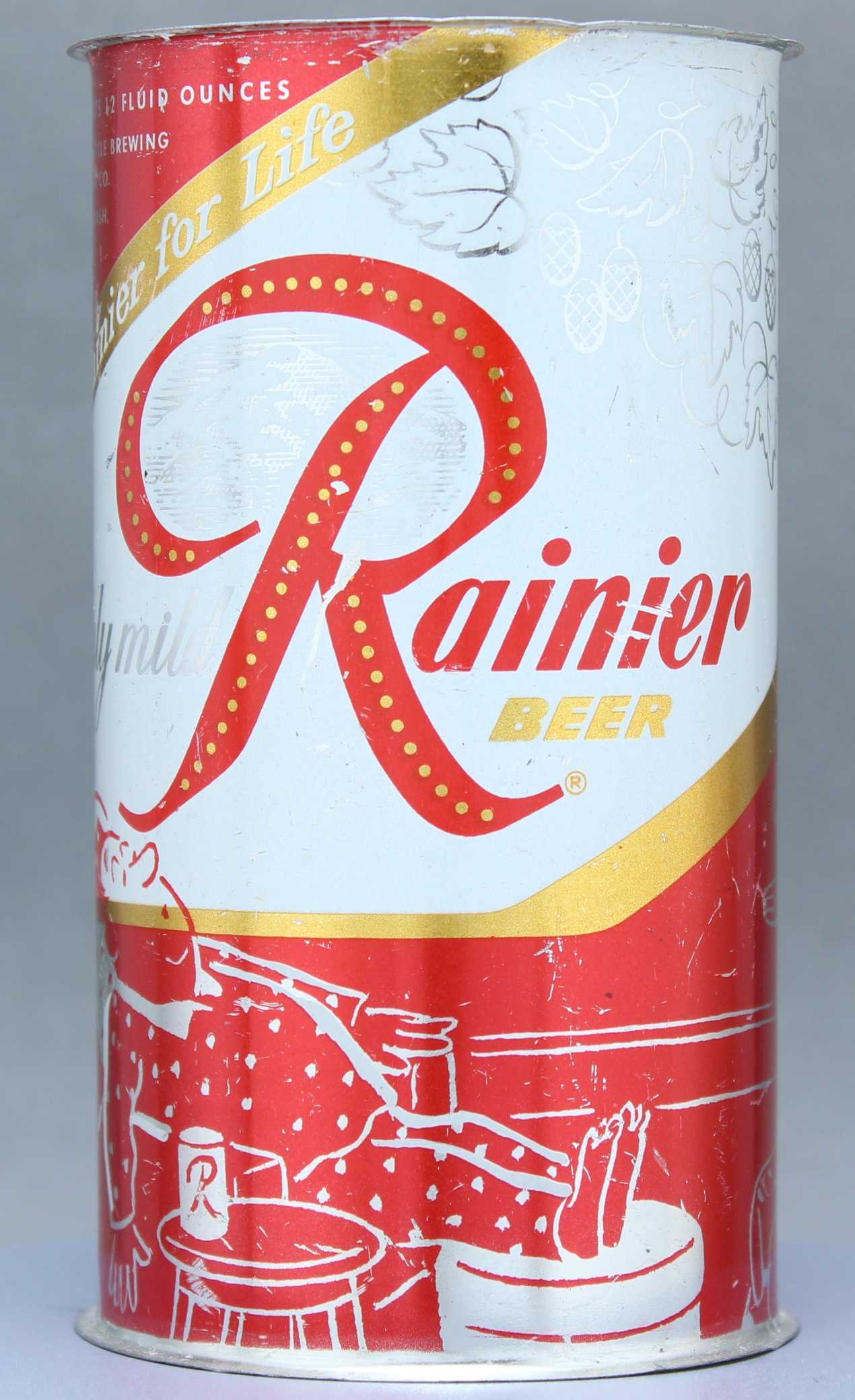 Rainier Beer Flat Top Can