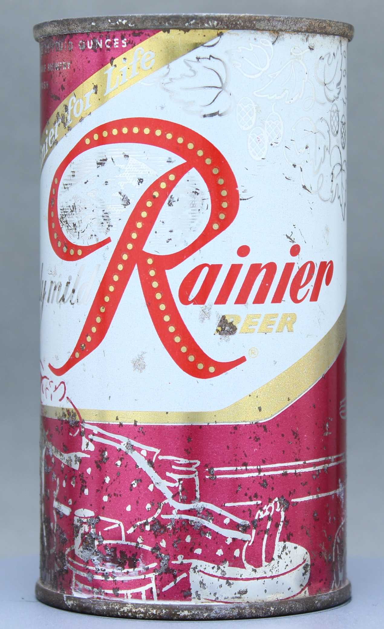 Rainier Beer Flat Top Can