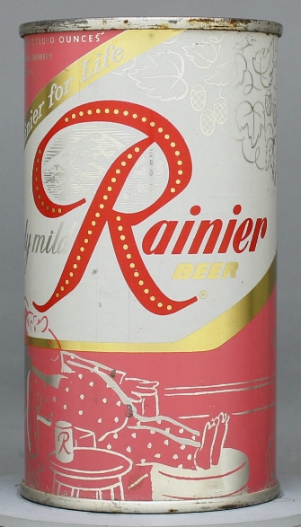 Rainier Beer Flat Top Can