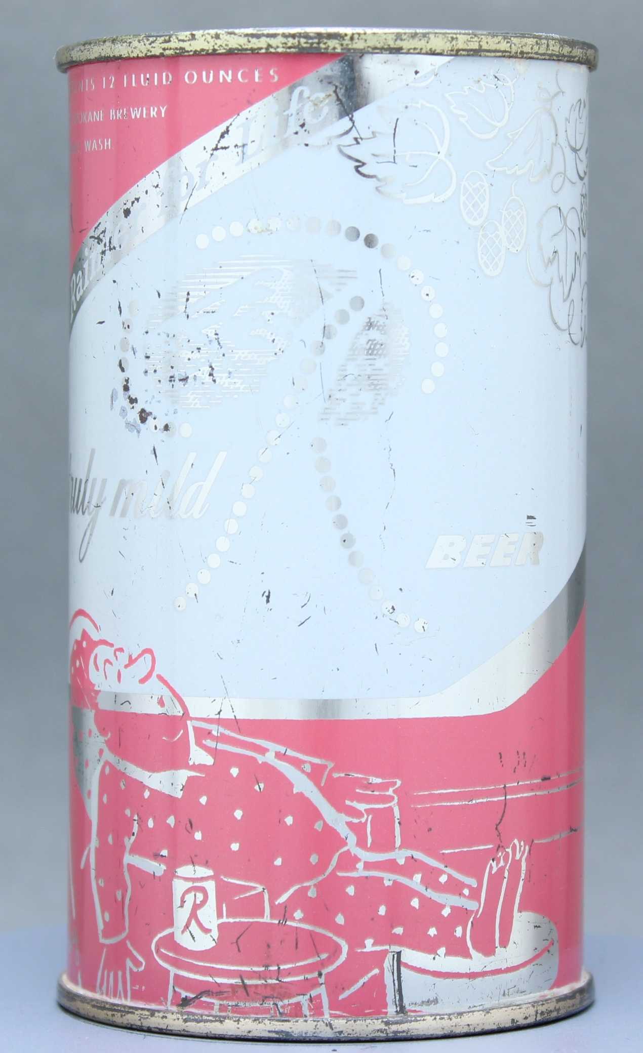 Rainier Beer Flat Top Can