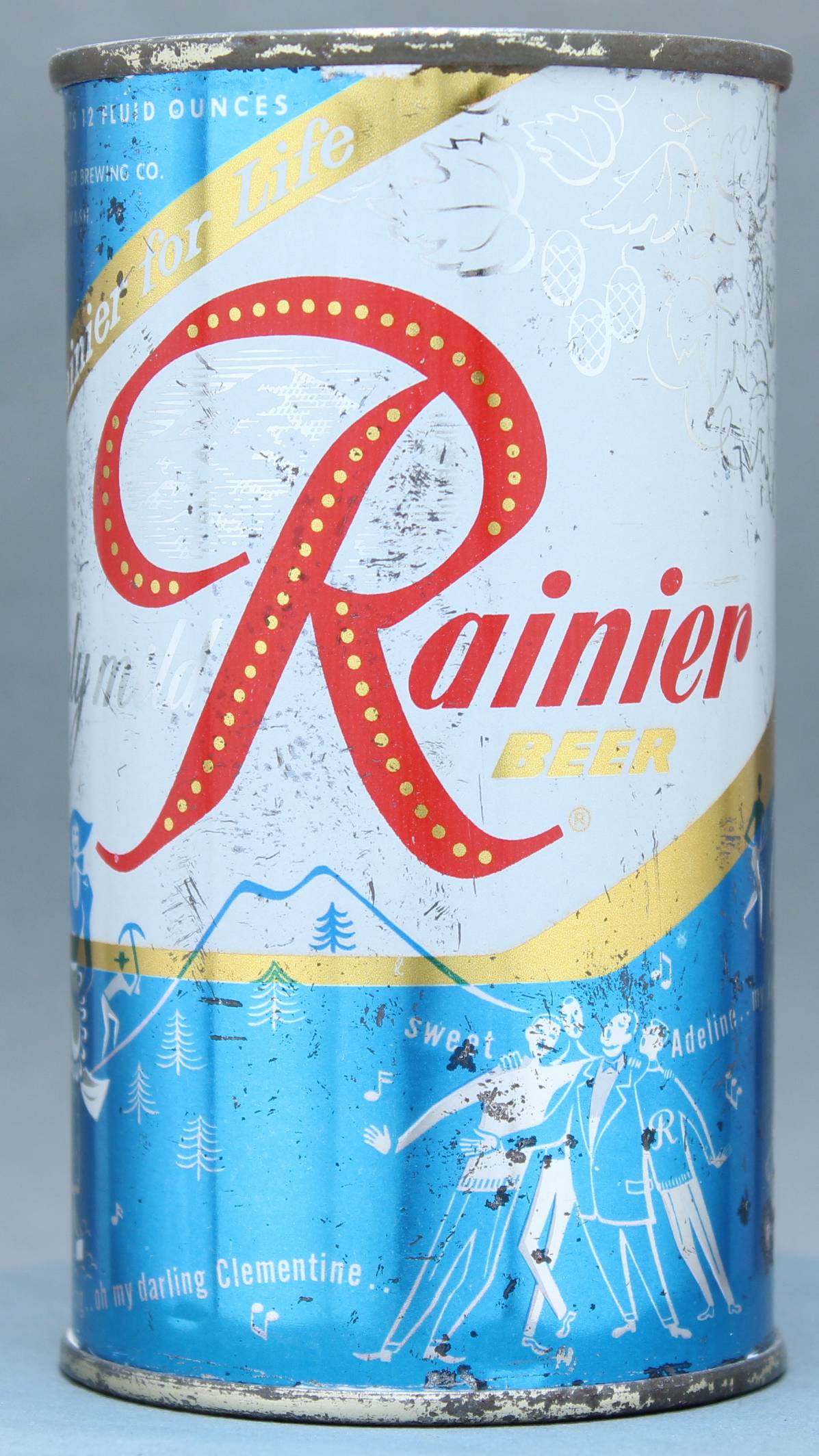 Rainier Beer Flat Top Can