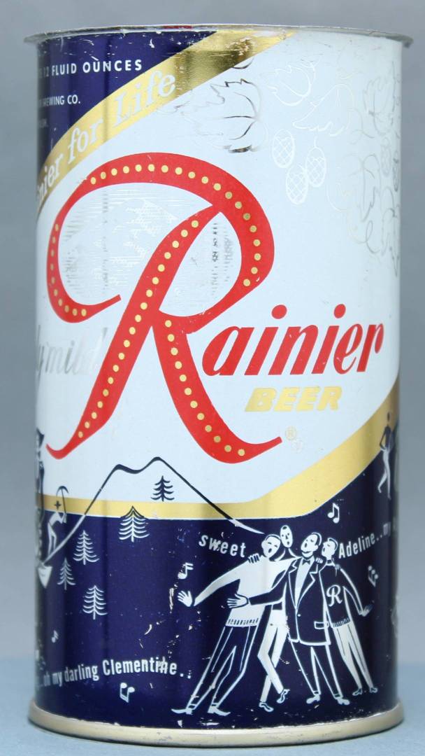Rainier Beer Flat Top Can