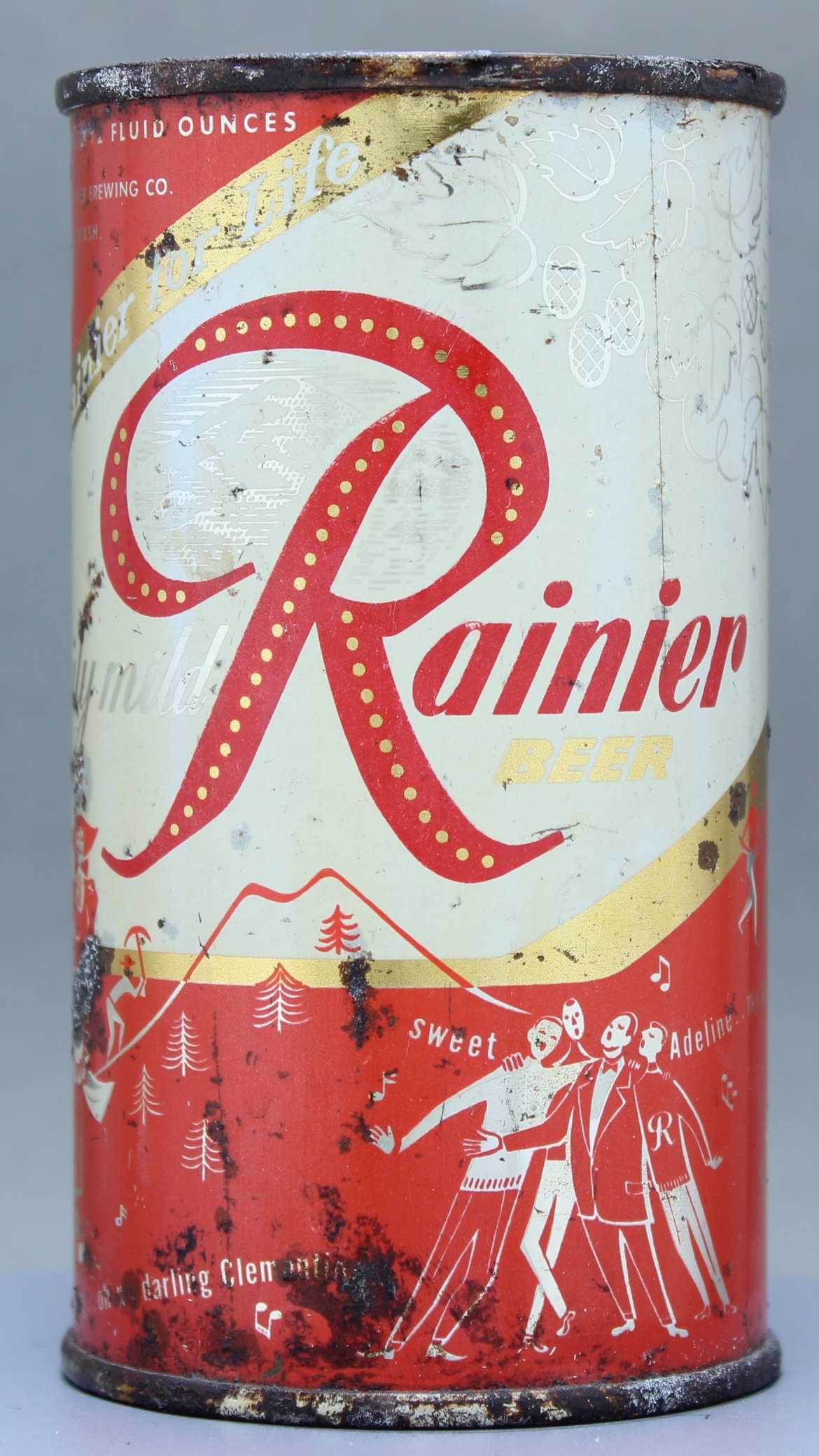 Rainier Beer Flat Top Can
