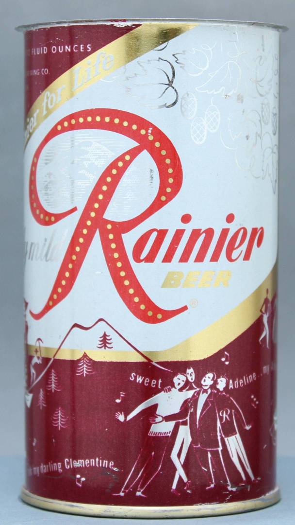 Rainier Beer Flat Top Can