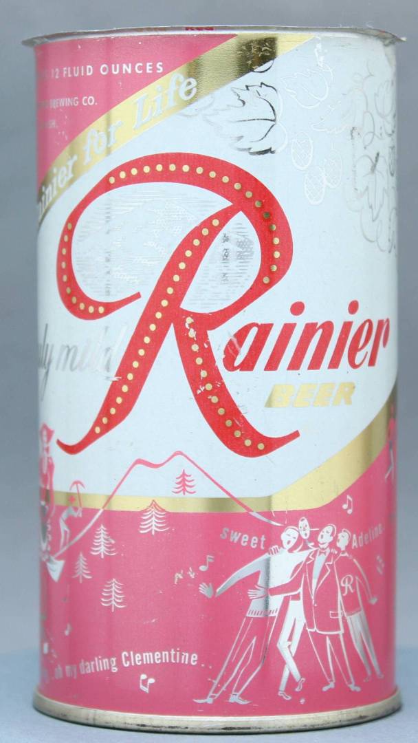 Rainier Beer Flat Top Can