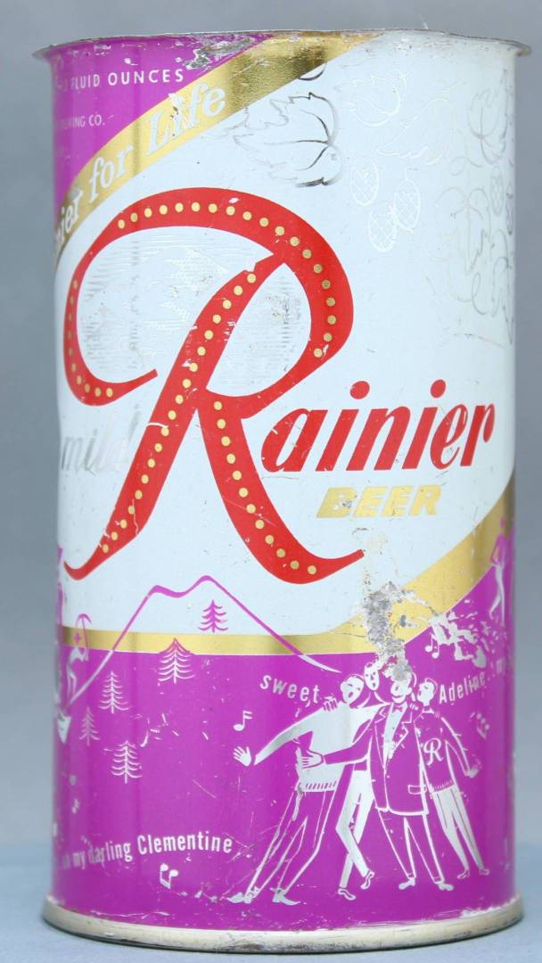 Rainier Beer Flat Top Can