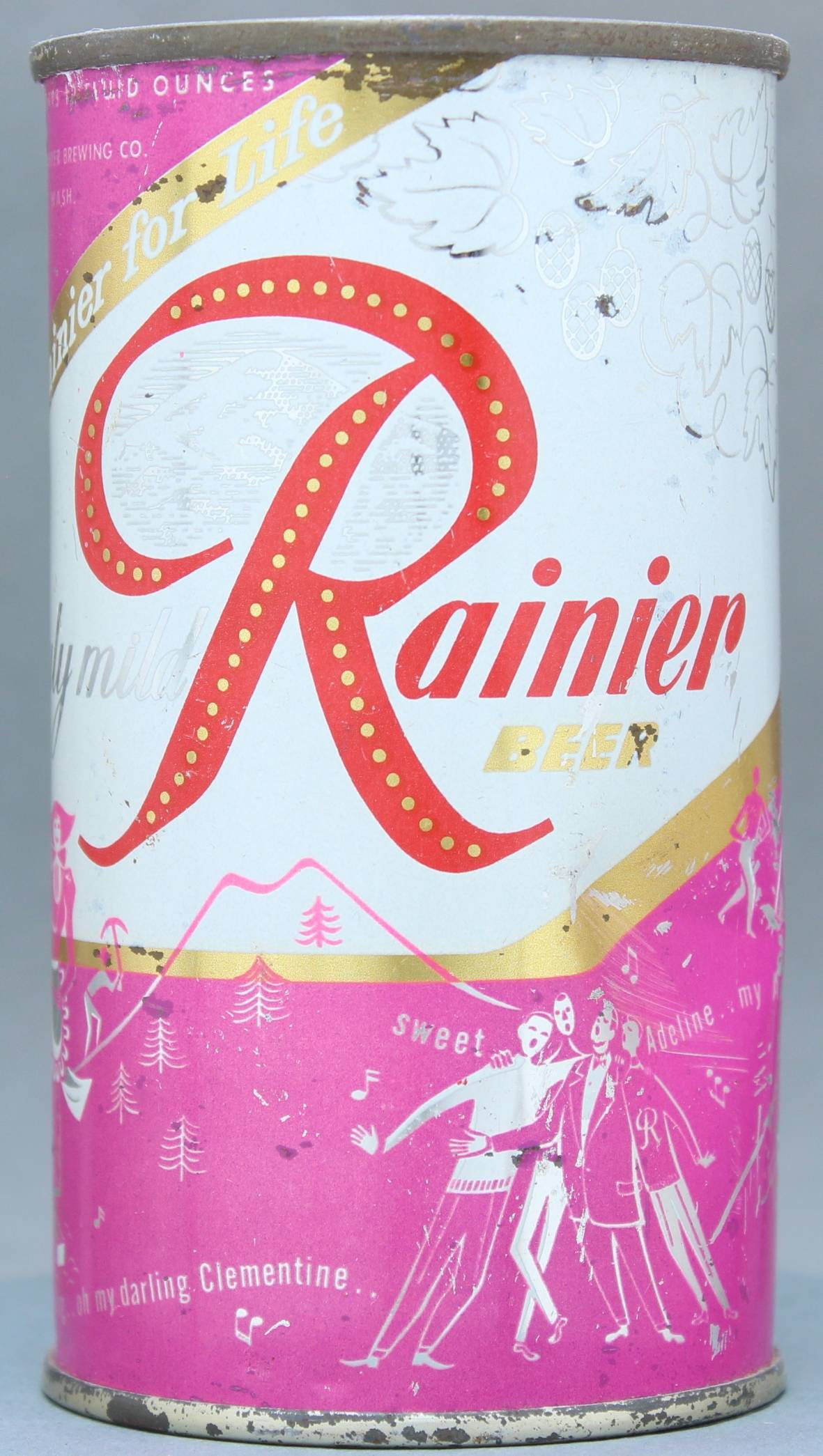 Rainier Beer Flat Top Can