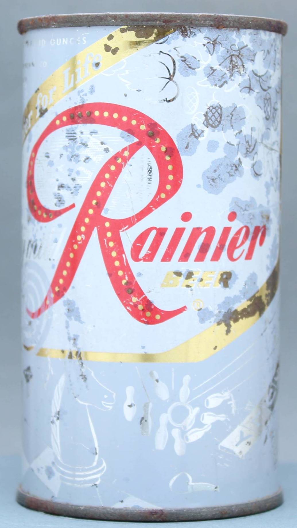 Rainier Beer Flat Top Can