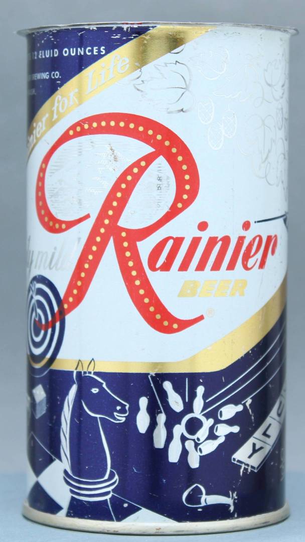 Rainier Beer Flat Top Can