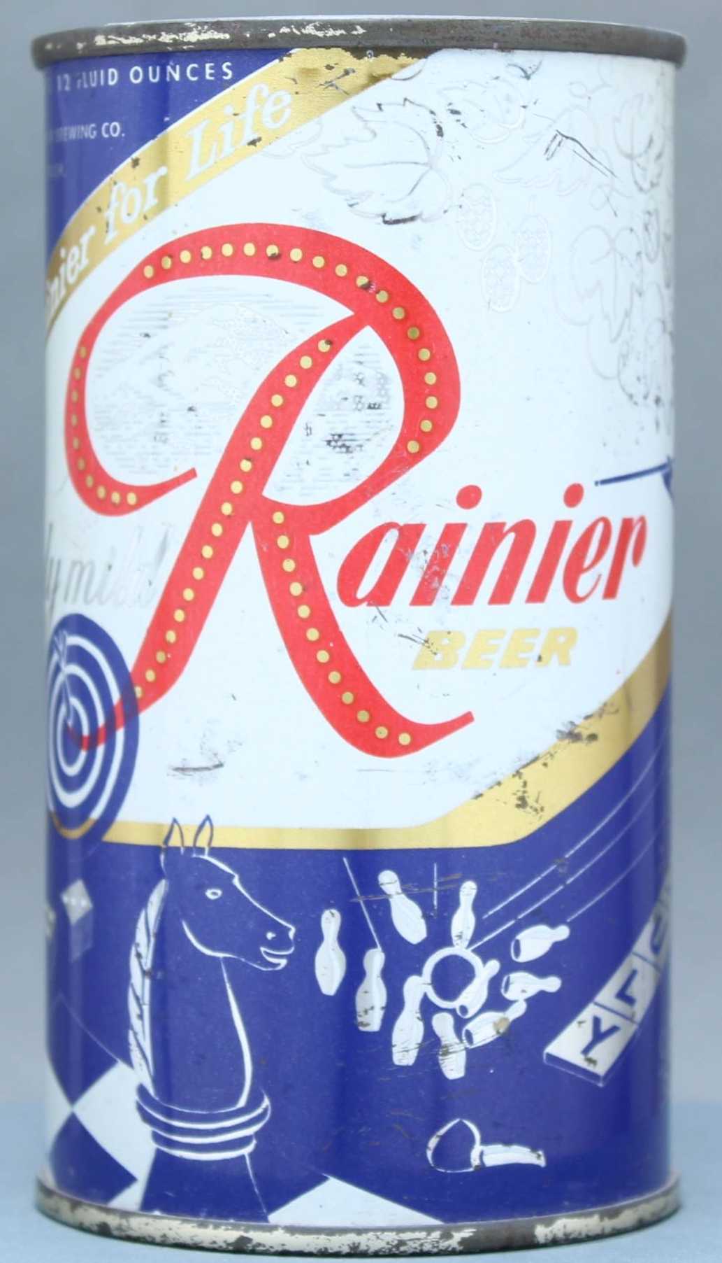 Rainier Beer Flat Top Can