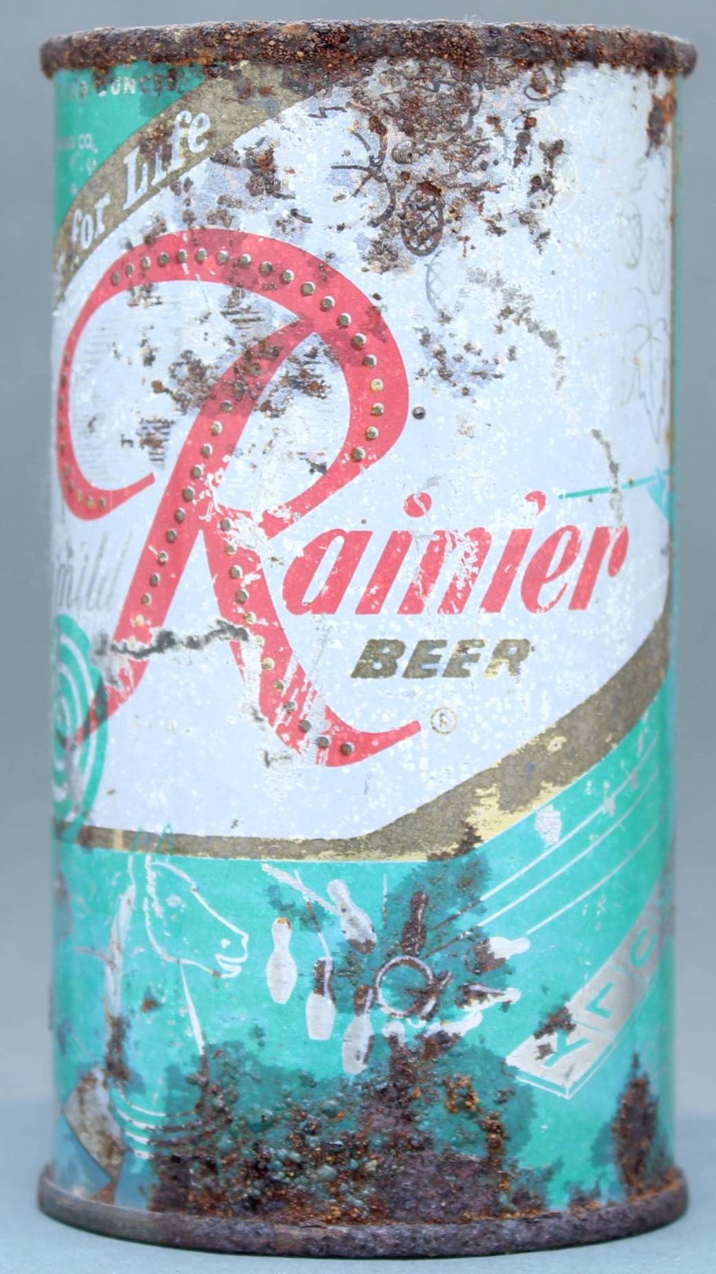 Rainier Beer Flat Top Can