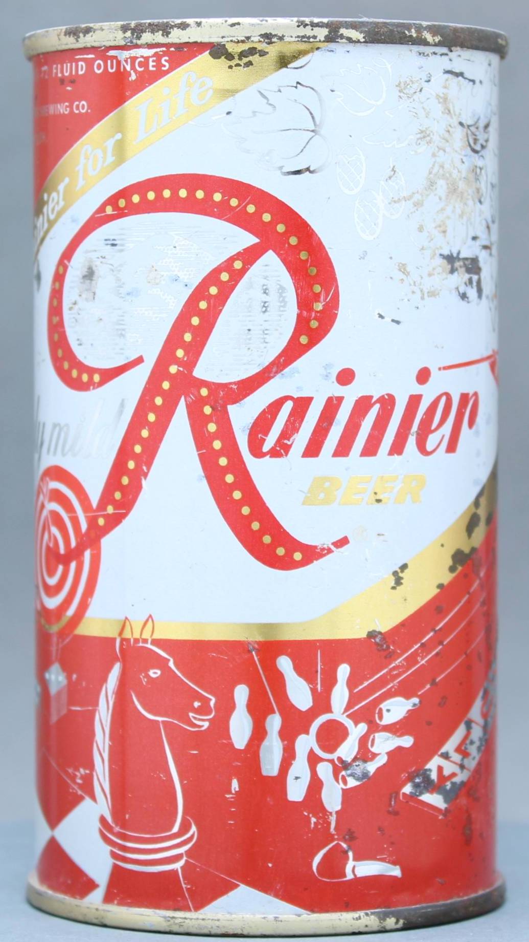 Rainier Beer Flat Top Can