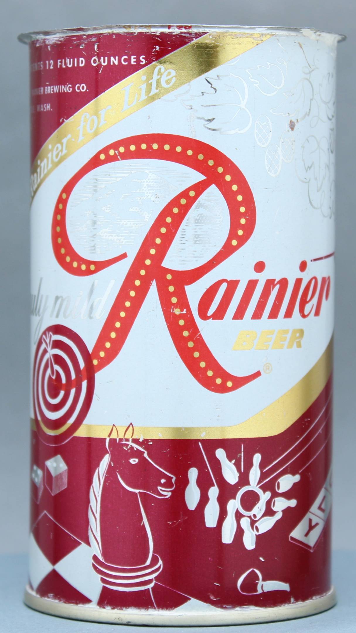 Rainier Beer Flat Top Can