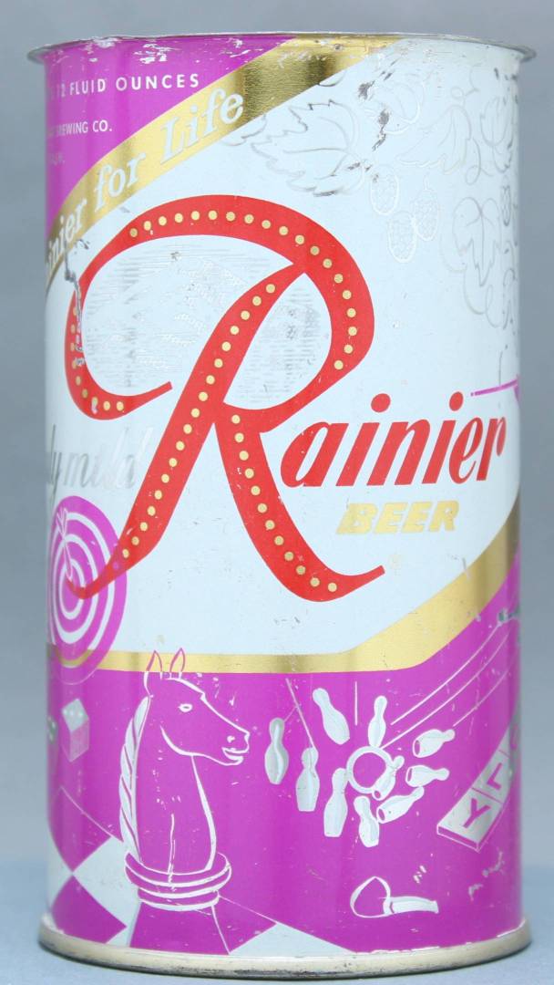 Rainier Beer Flat Top Can