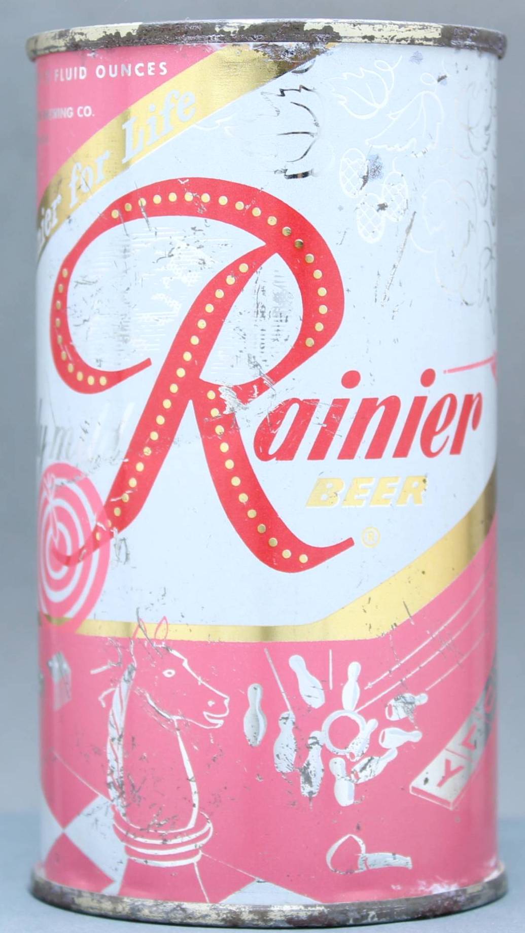 Rainier Beer Flat Top Can
