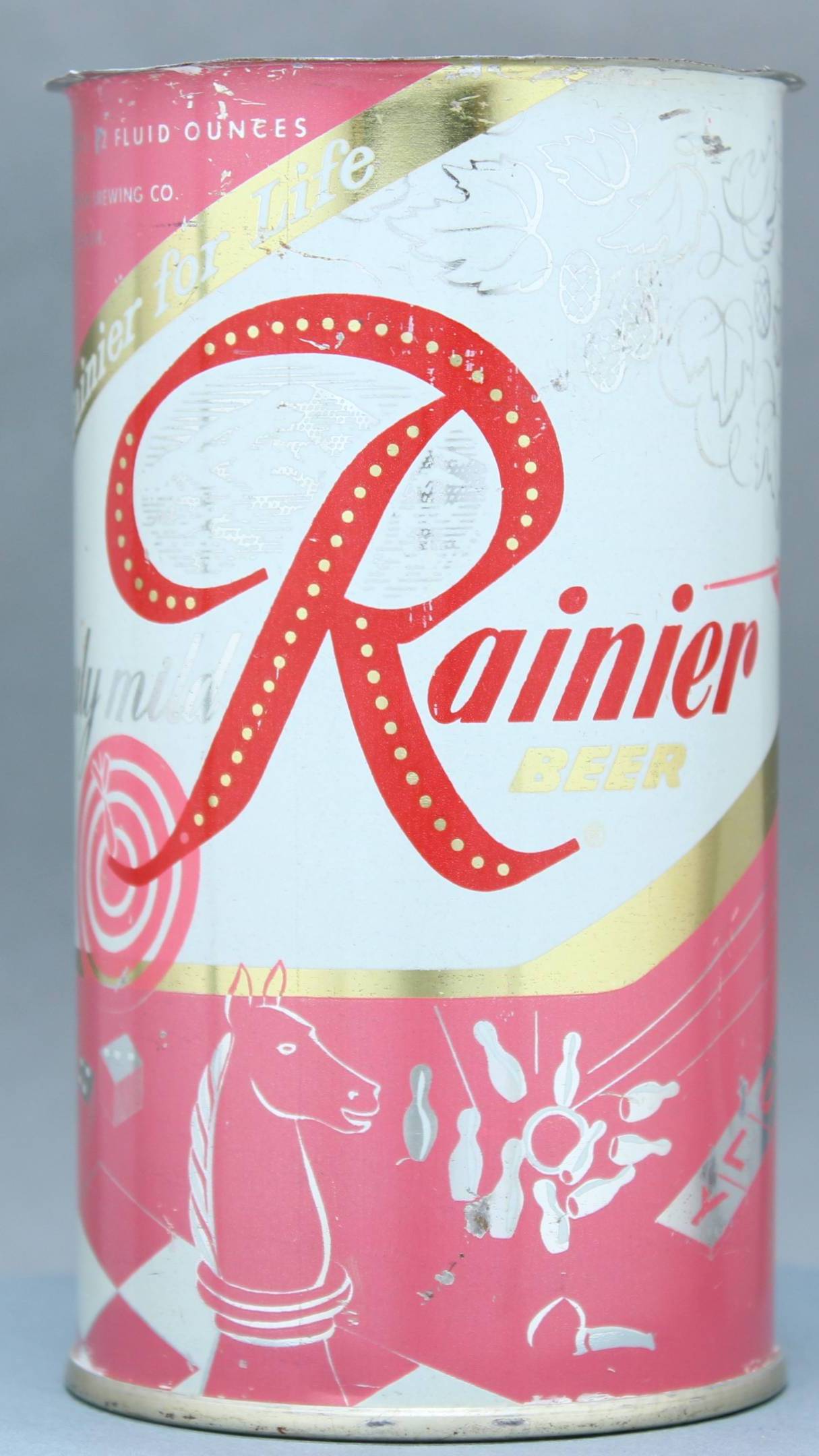 Rainier Beer Flat Top Can