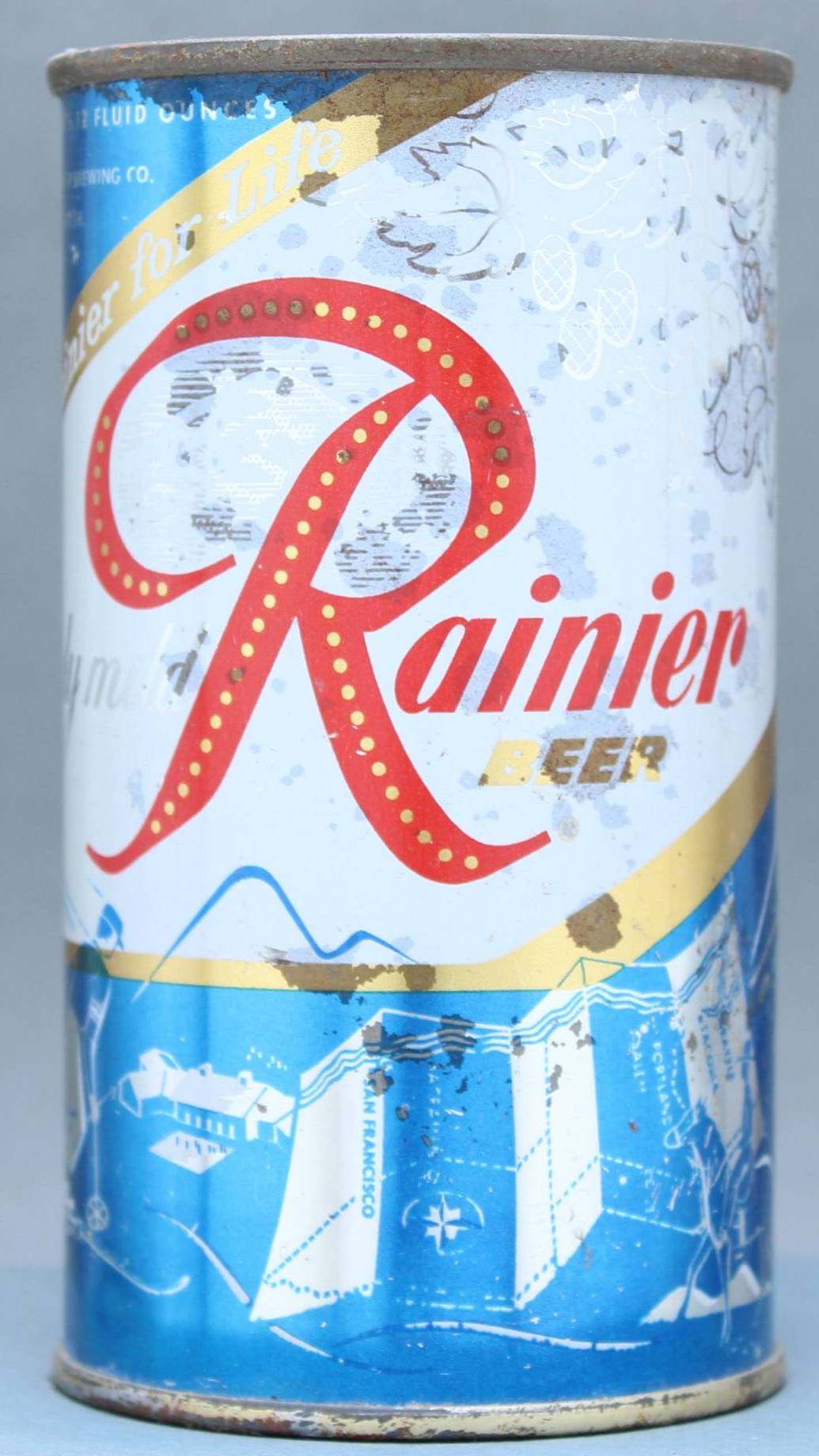Rainier Beer Flat Top Can