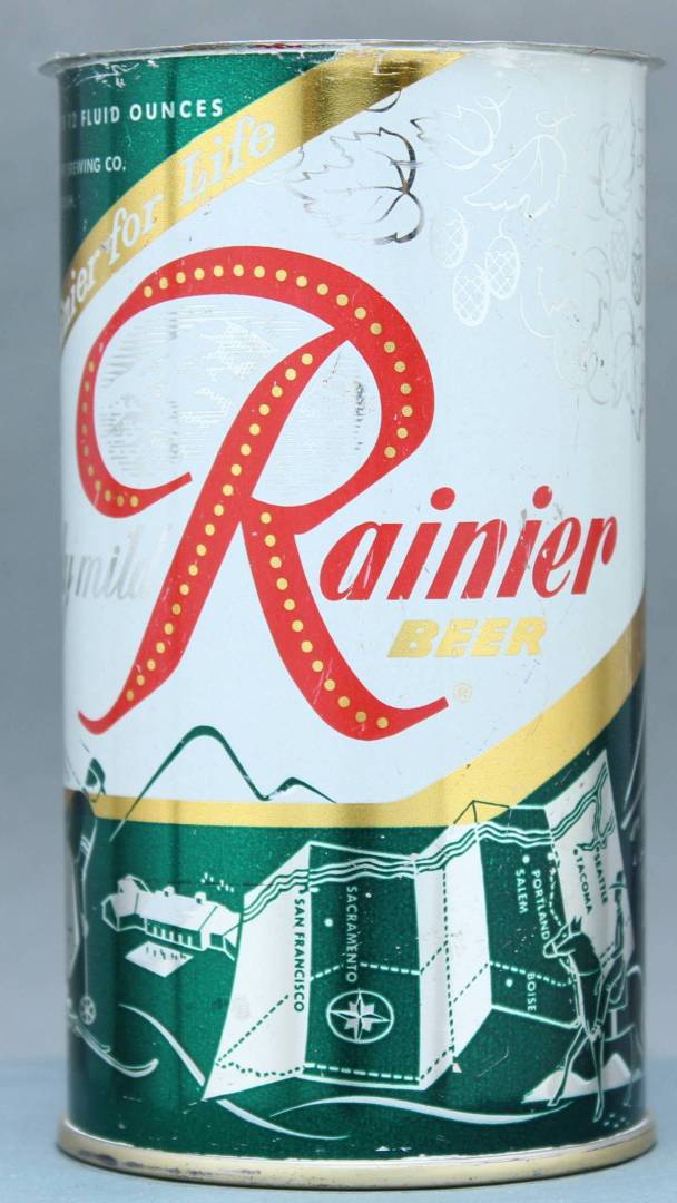 Rainier Beer Flat Top Can
