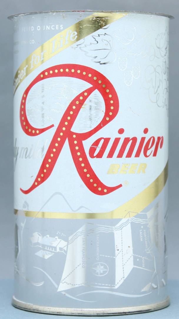 Rainier Beer Flat Top Can