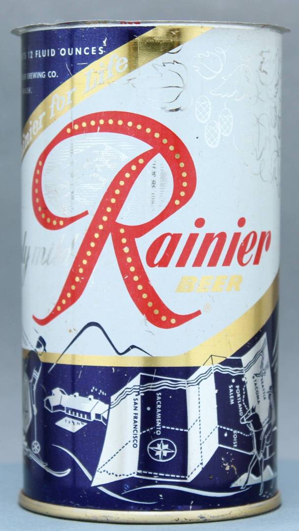 Rainier Beer Flat Top Can