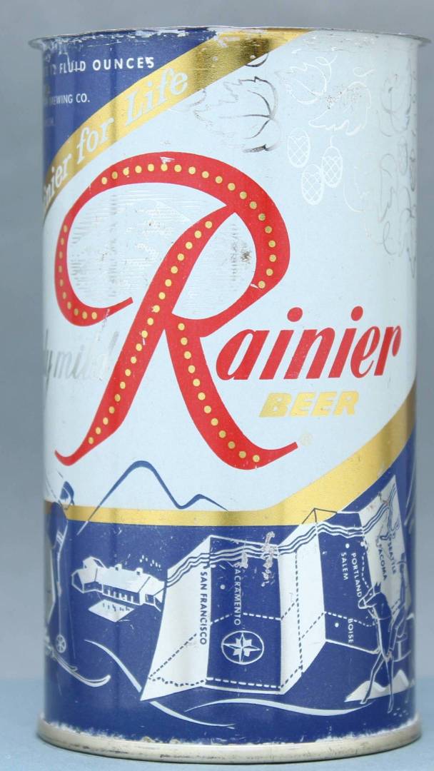 Rainier Beer Flat Top Can