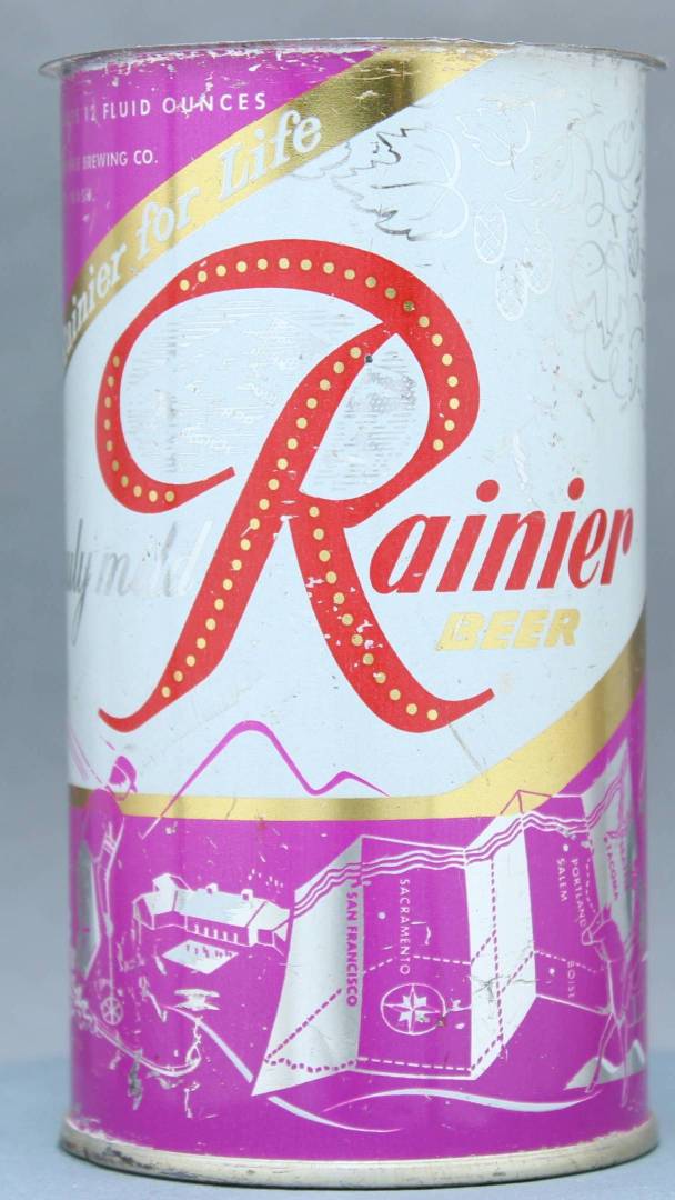 Rainier Beer Flat Top Can