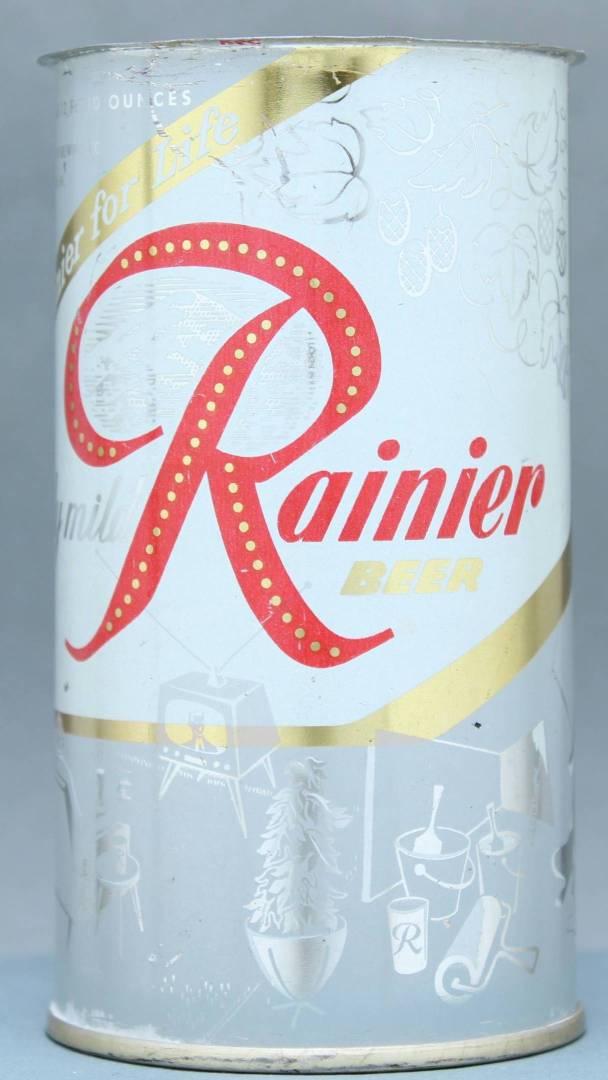 Rainier Beer Flat Top Can