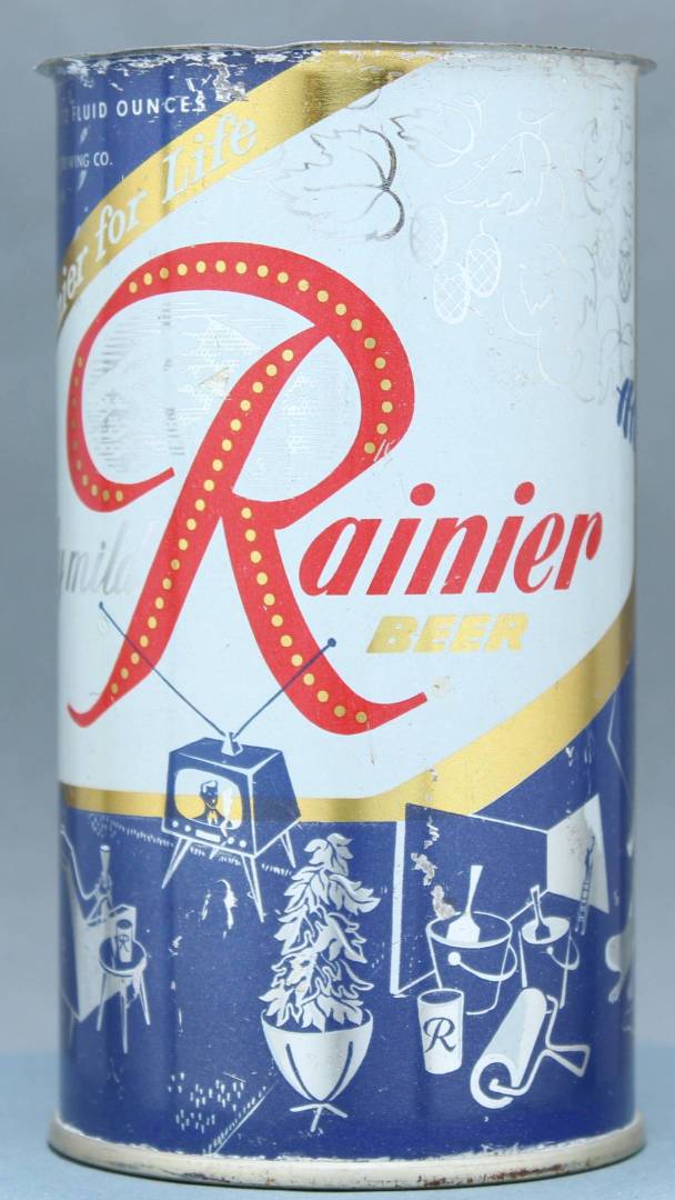 Rainier Beer Flat Top Can