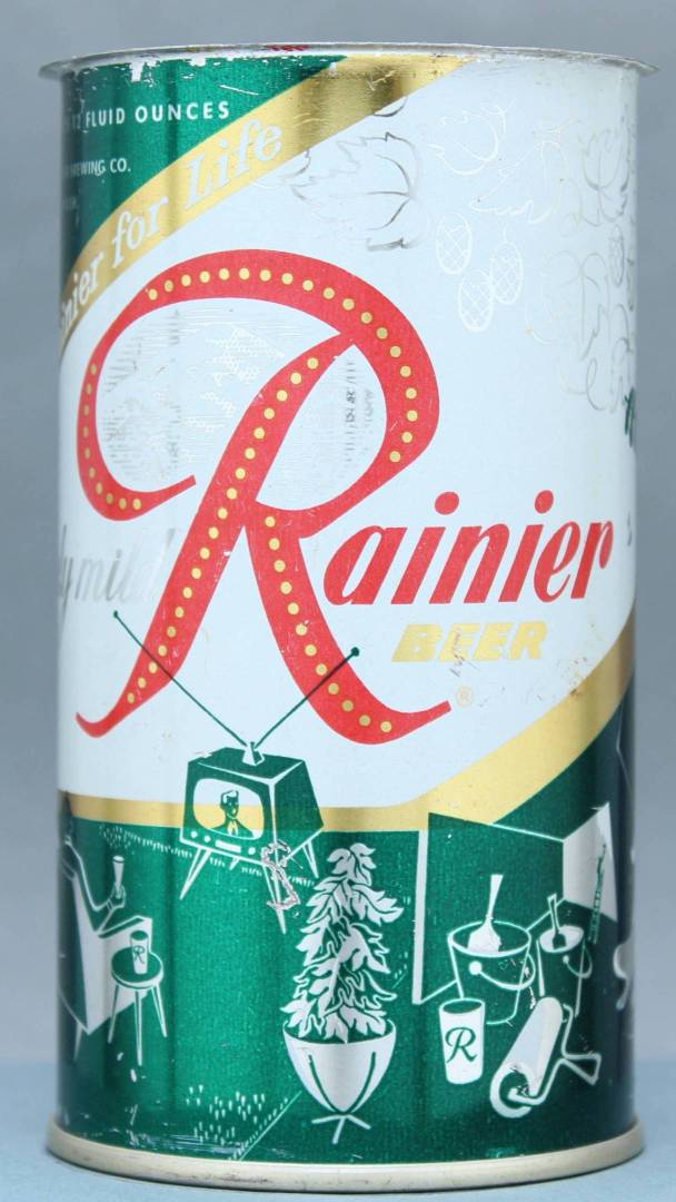 Rainier Beer Flat Top Can