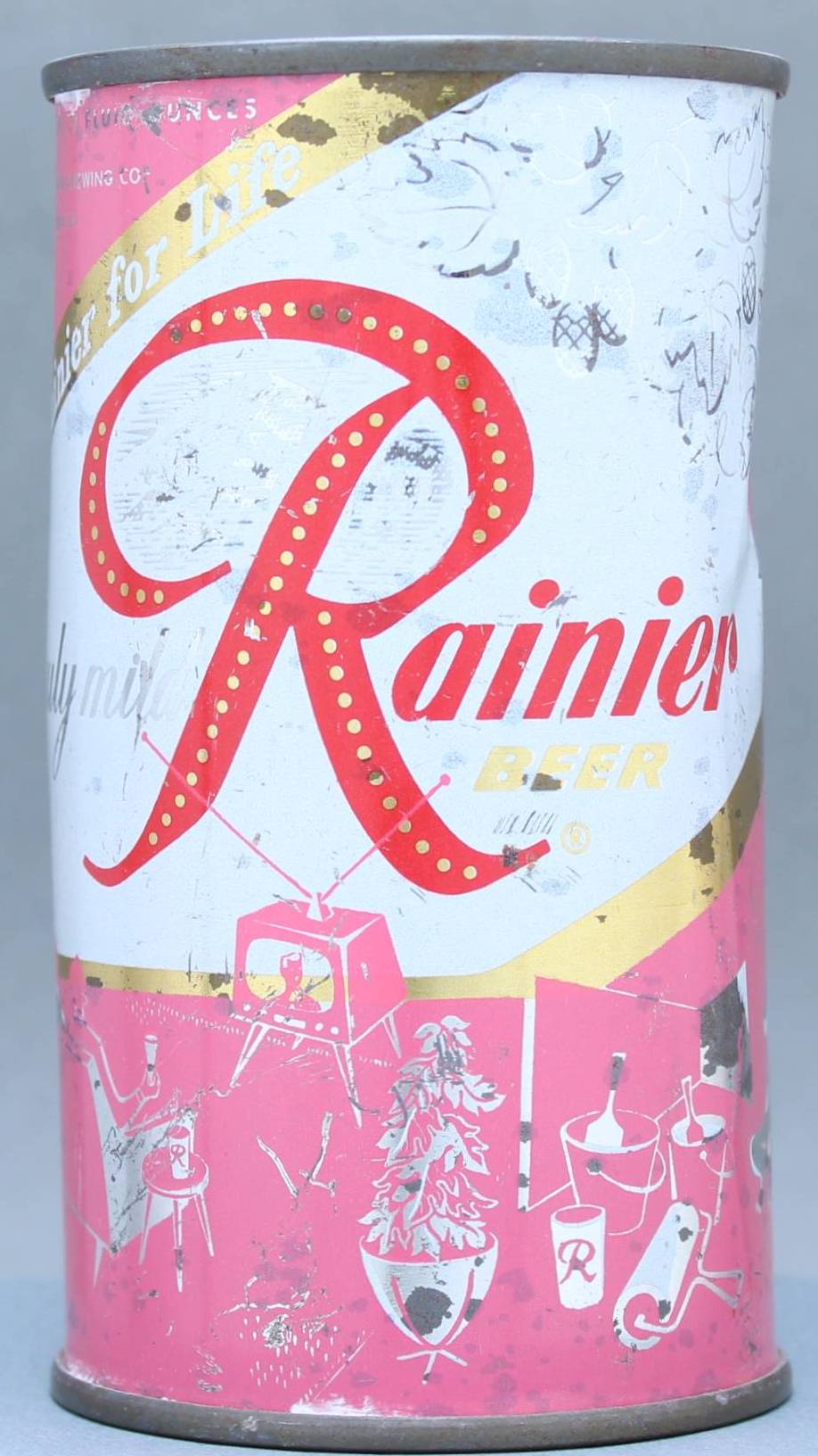 Rainier Beer Flat Top Can
