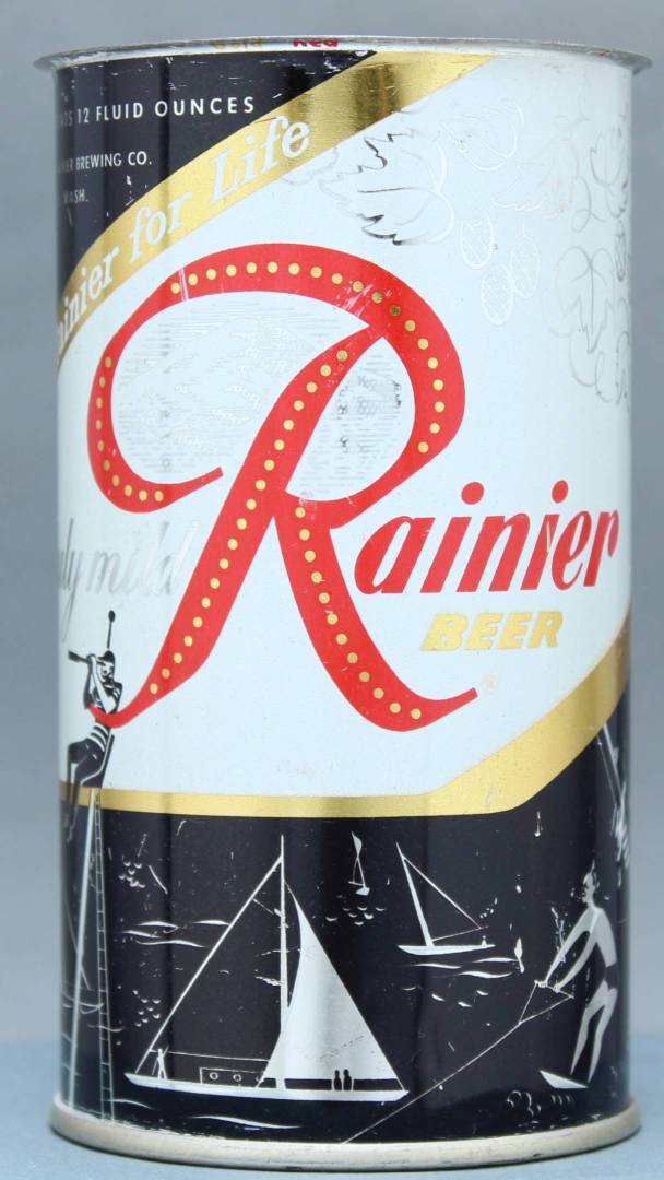 Rainier Beer Flat Top Can