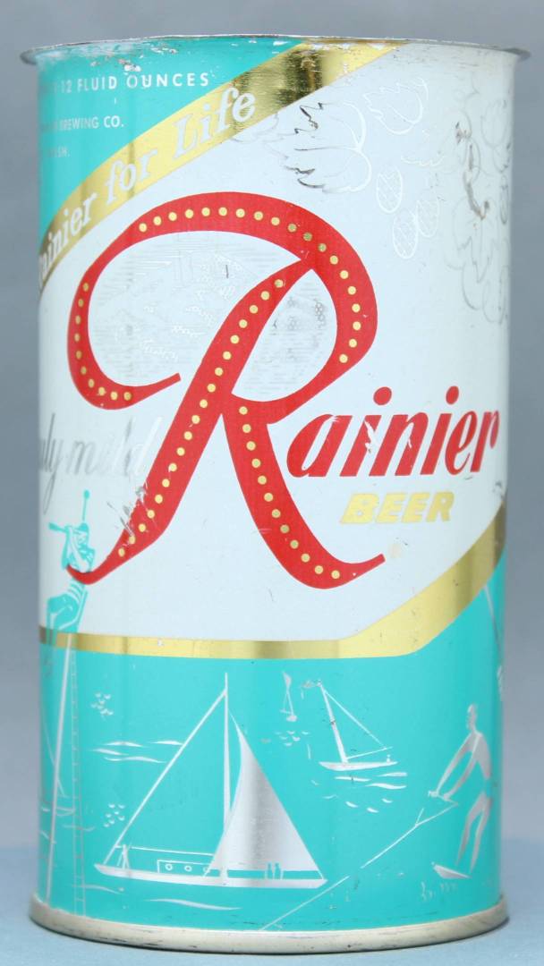 Rainier Beer Flat Top Can