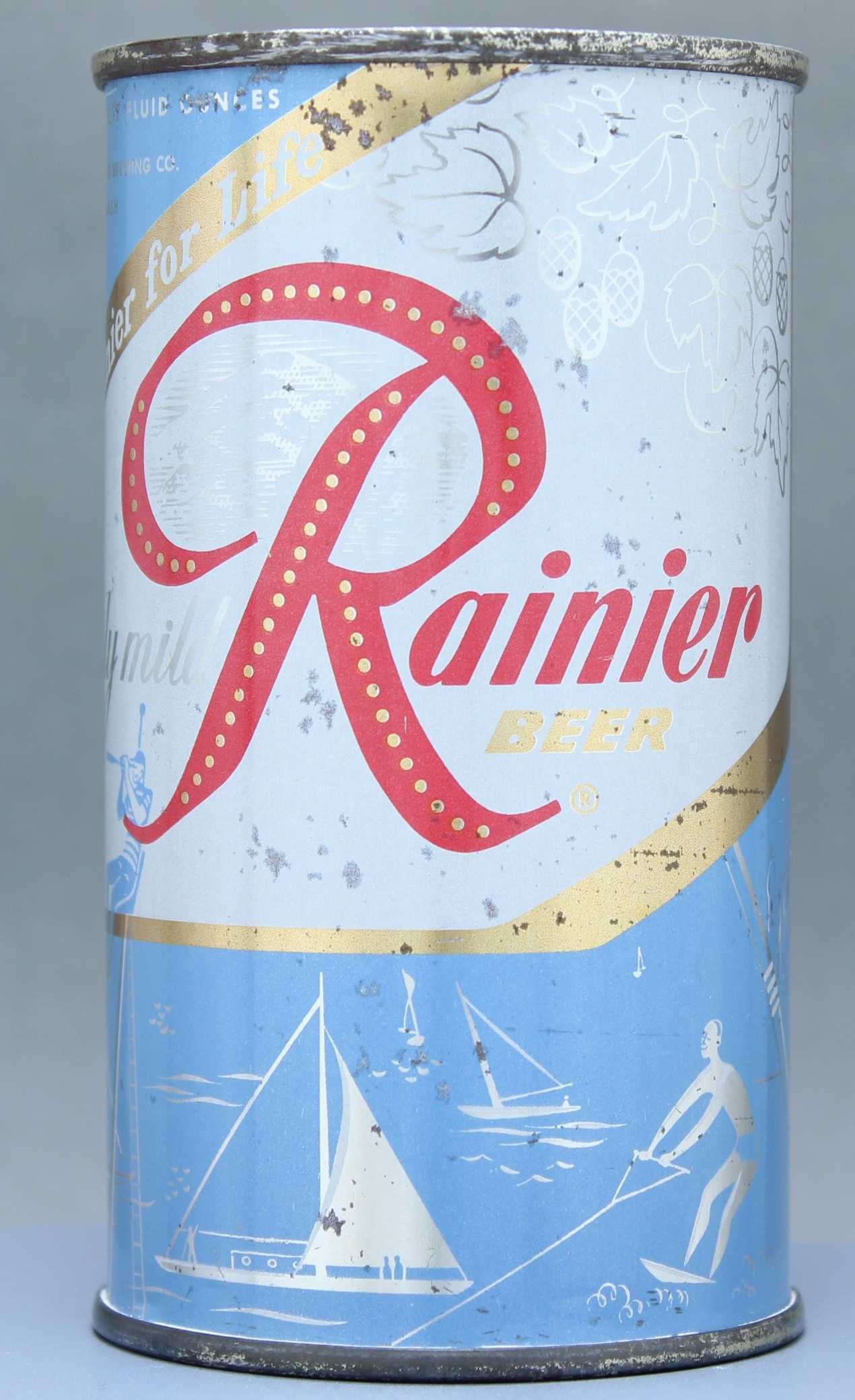 Rainier Beer Flat Top Can