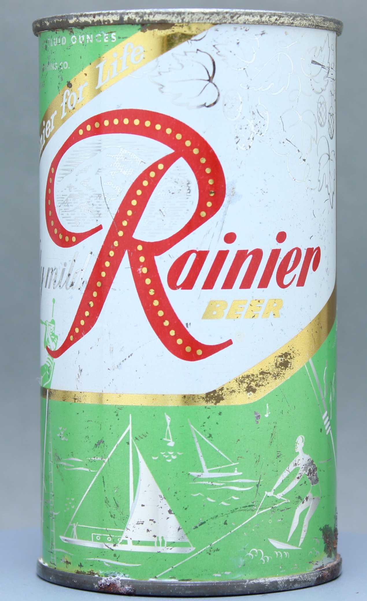 Rainier Beer Flat Top Can