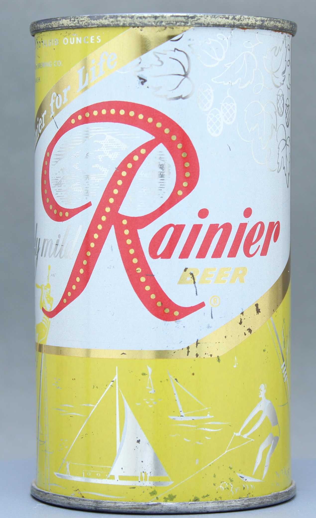 Rainier Beer Flat Top Can