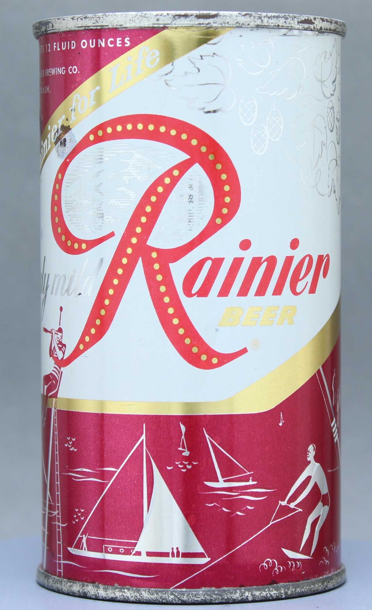 Rainier Beer Flat Top Can