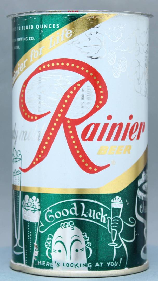 Rainier Beer Flat Top Can