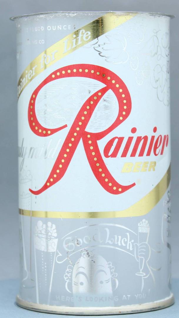 Rainier Beer Flat Top Can