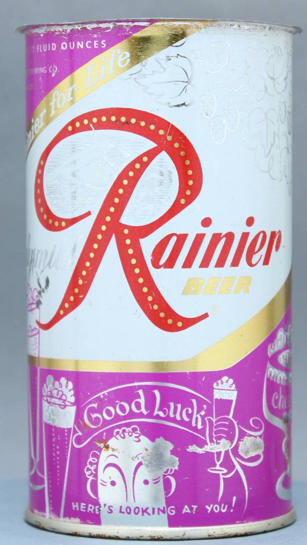 Rainier Beer Flat Top Can