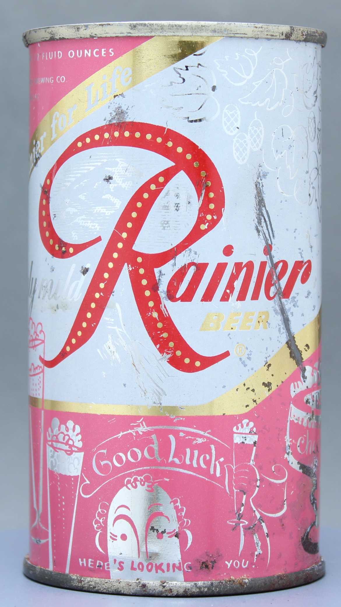Rainier Beer Flat Top Can