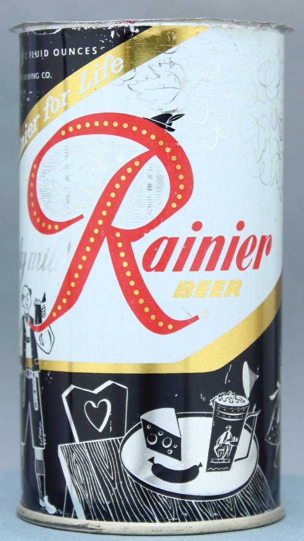 Rainier Beer Flat Top Can