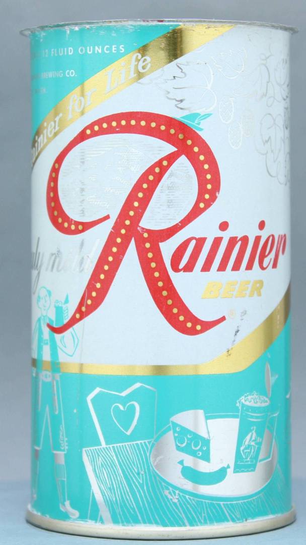 Rainier Beer Flat Top Can