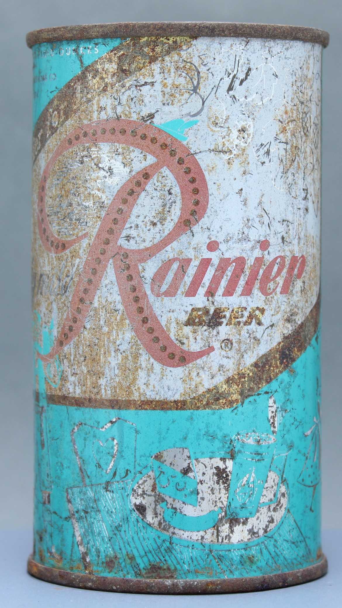 Rainier Beer Flat Top Can