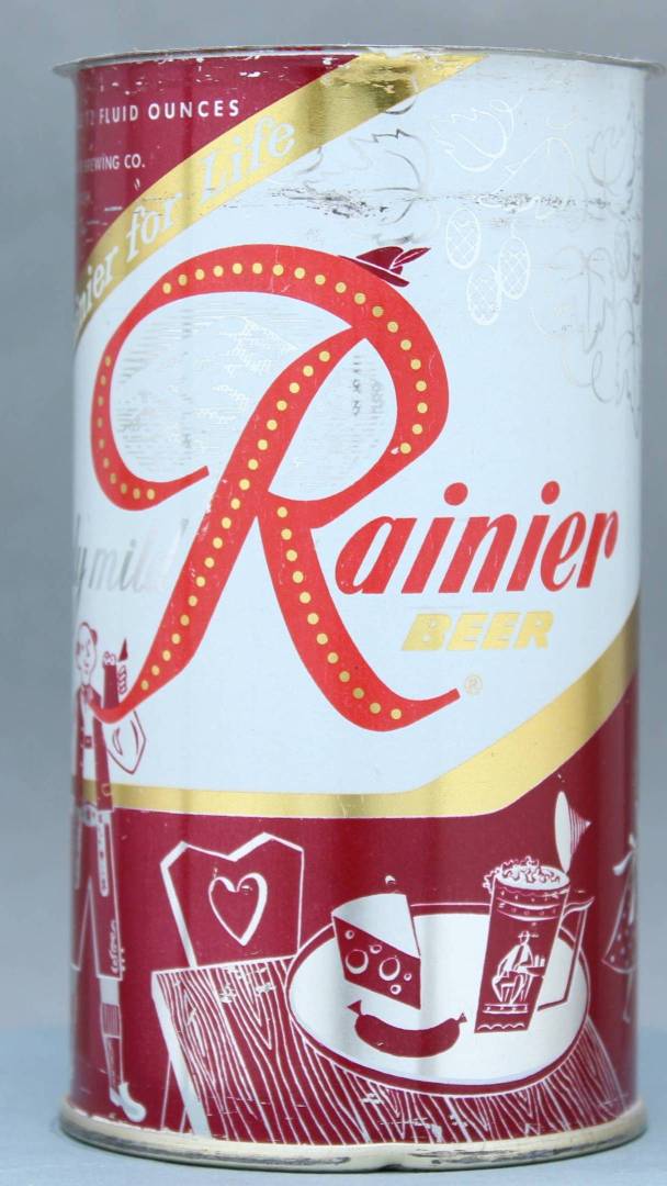 Rainier Beer Flat Top Can