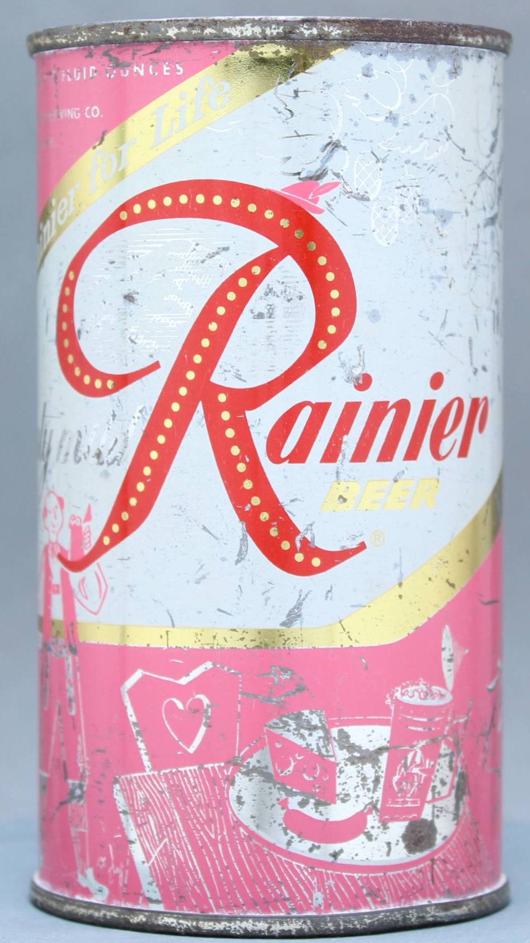 Rainier Beer Flat Top Can