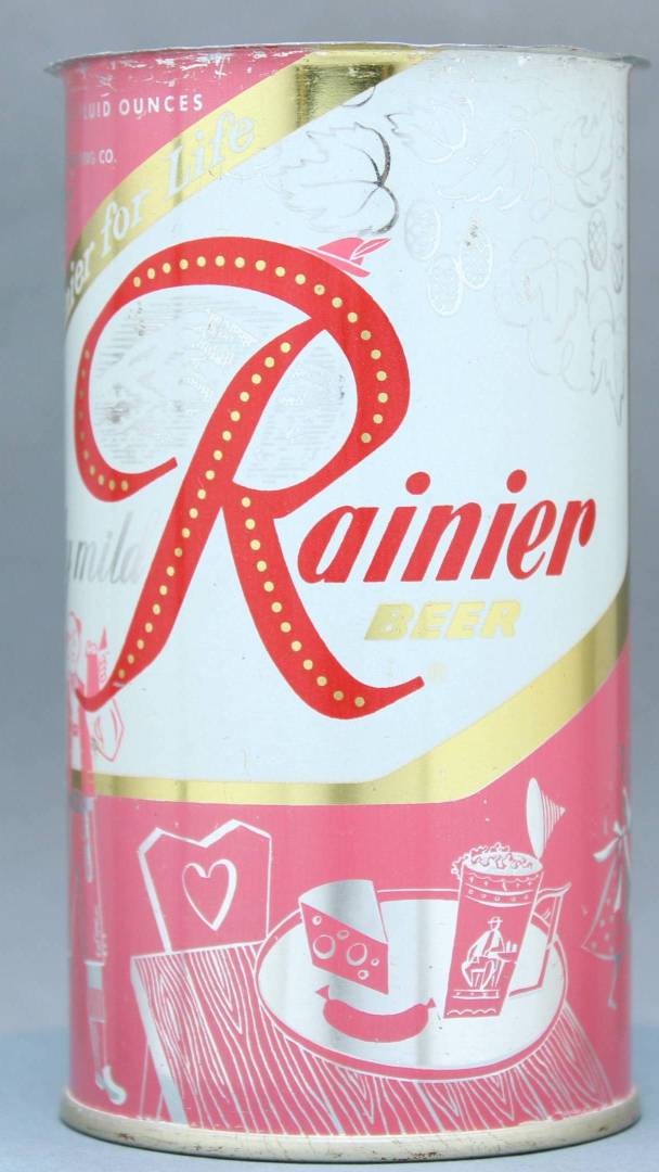 Rainier Beer Flat Top Can